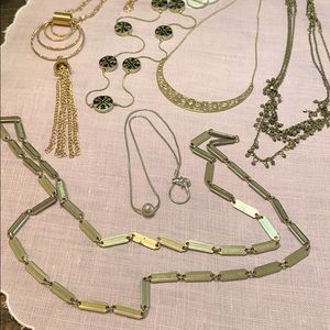 Six vintage necklaces